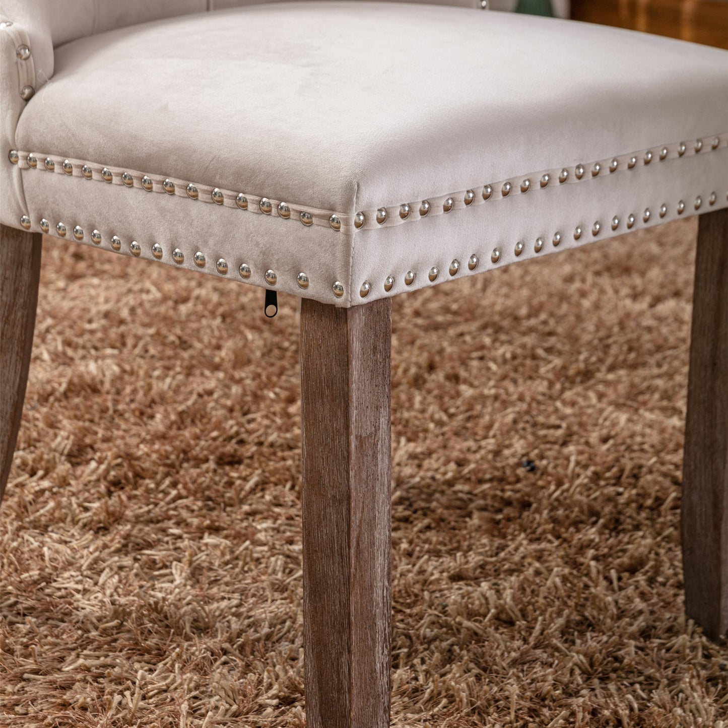 high-end velvet dining chair set