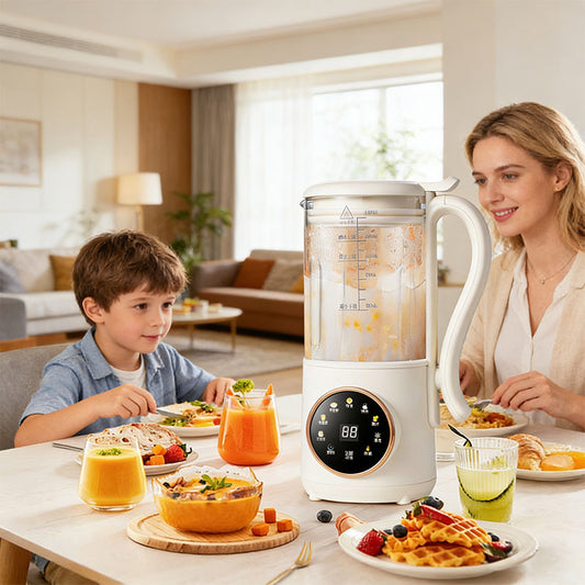 1.4L Nuts Milk Maker, Juicer and Soy Milk Machine with 16 Blades for Plant-Based Drinks, Oatmeal, Almond, Grains, and Beverages