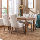 high-end velvet dining chair set