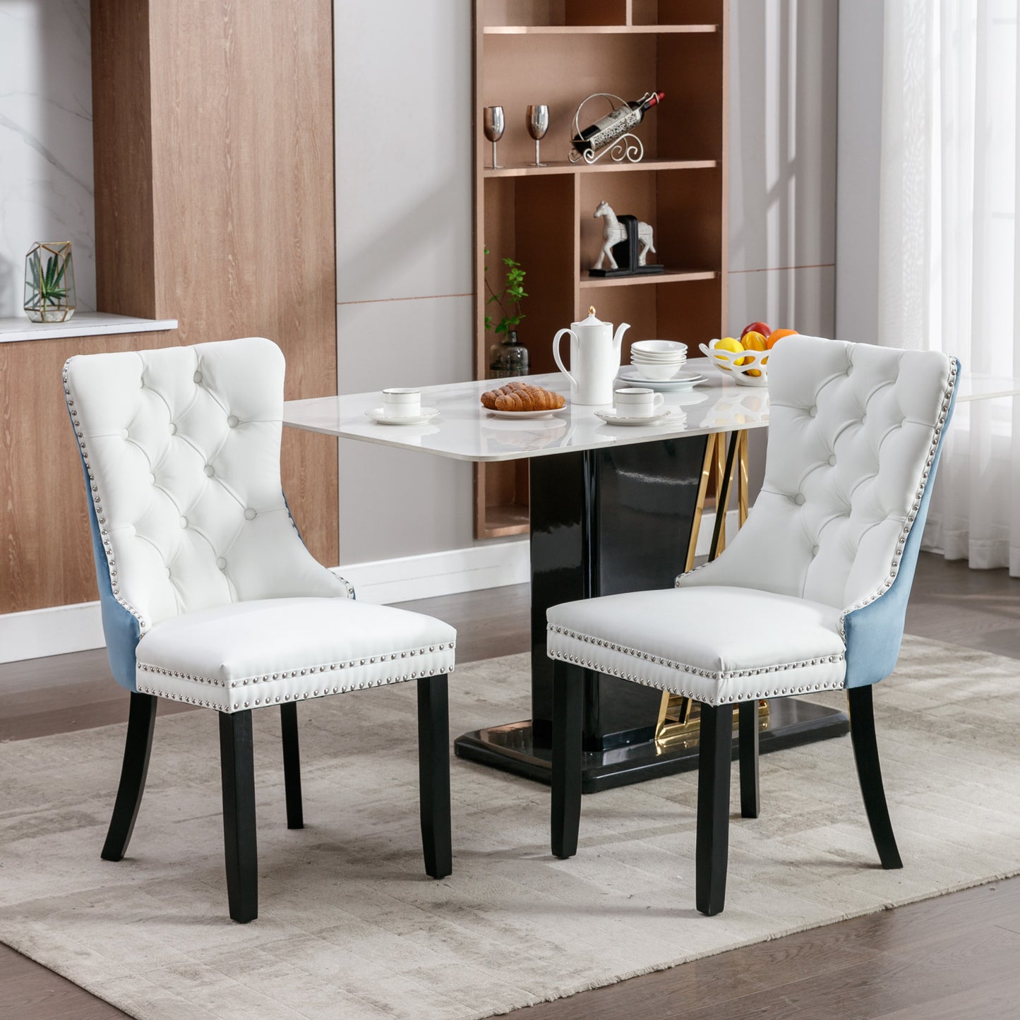 A&A Furniture Nikki Collection Modern High-end Tufted Solid Wood