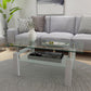 White Coffee Table Clear Coffee Table Modern Side Center