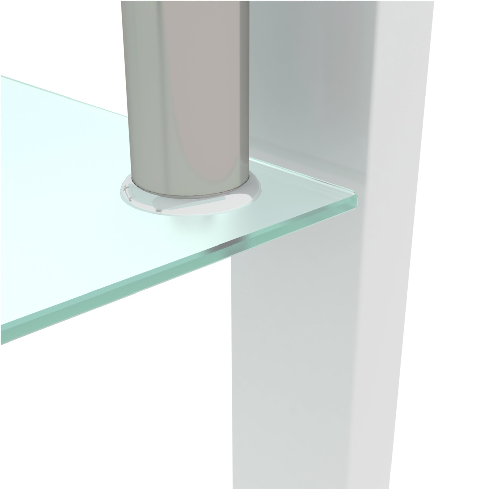 White Coffee Table Clear Coffee Table Modern Side Center