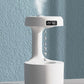 Creative Water Drop Backflow Anti gravity Humidifier Bedroom Office Desktop LED Time Display Smart Home