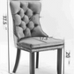 A&A Furniture Nikki Collection Modern High-end Tufted Solid Wood