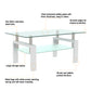 White Coffee Table Clear Coffee Table Modern Side Center