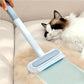 3-in-1 Pet Hair Remover Brush: Long-handle window & pet fur cleaning tool for cat/dog hair.