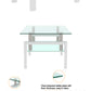 White Coffee Table Clear Coffee Table Modern Side Center