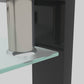 Rectangle Black Glass Coffee Table Clear Coffee Table Modern Side Center Tables for Living Room Living Room Furniture