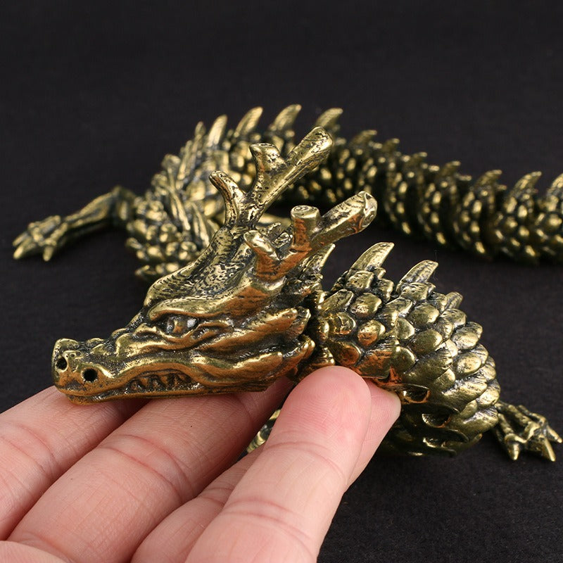 Antiques Do Old 3D Living Dragon Decoration Exhibition