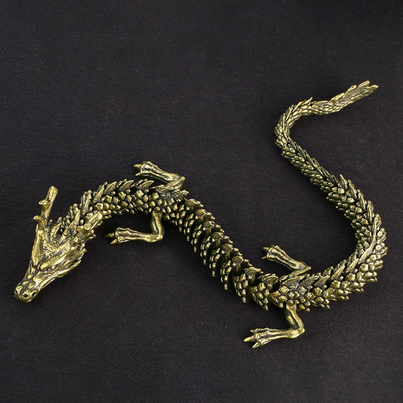 Antiques Do Old 3D Living Dragon Decoration Exhibition
