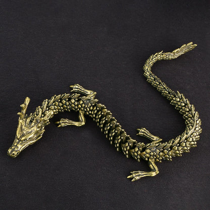 Antiques Do Old 3D Living Dragon Decoration Exhibition