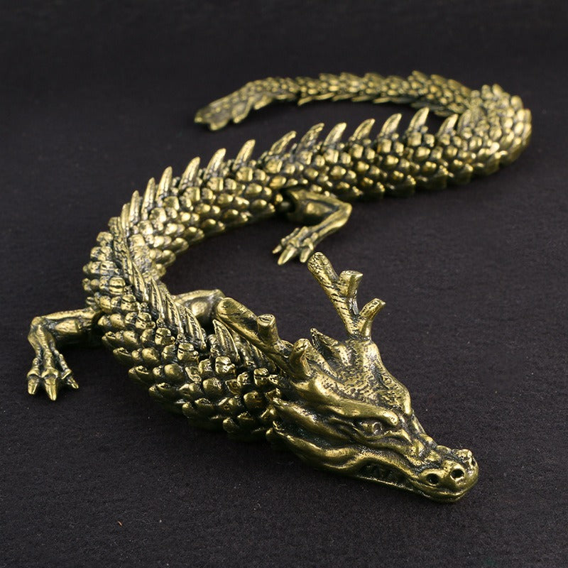 Antiques Do Old 3D Living Dragon Decoration Exhibition