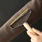 Wooden Handle Lint Remover Double-Sided Hair Removal Tool for Clothes