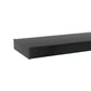 Rectangle Black Glass Coffee Table Clear Coffee Table Modern Side Center Tables for Living Room Living Room Furniture