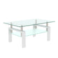 White Coffee Table Clear Coffee Table Modern Side Center
