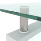 White Coffee Table Clear Coffee Table Modern Side Center