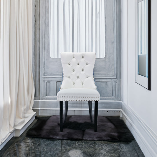 A&A Furniture Nikki Collection Modern High-end Tufted Solid Wood